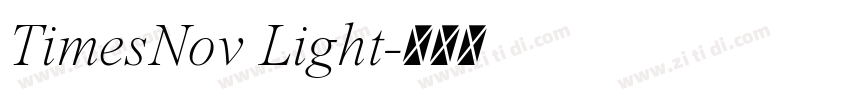 TimesNov Light字体转换